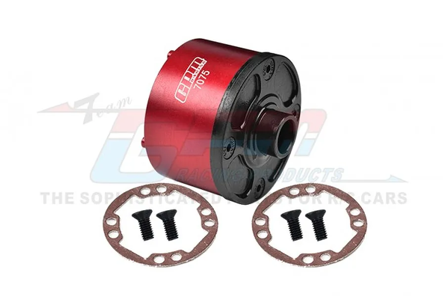 GPM Aluminium &amp;amp; Carbon Steel Front/Rear Differential Case - Red image 84110