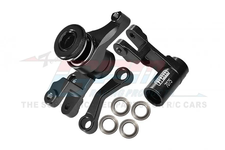 GPM Black Aluminium Steering Bell Crank/Drag Link Assembly image 84111