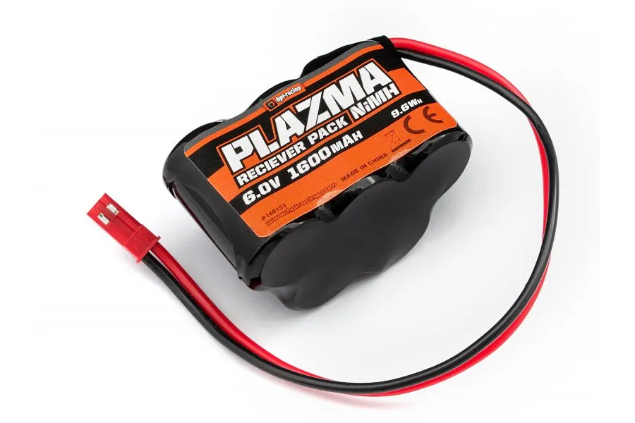 HPI Plazma 6V 1600mAh Hump NiMH Receiver Battery image 84123