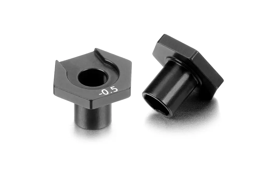 XRAY Black Aluminium -0.5mm Offset Wheel Hubs 2Pcs image 84181