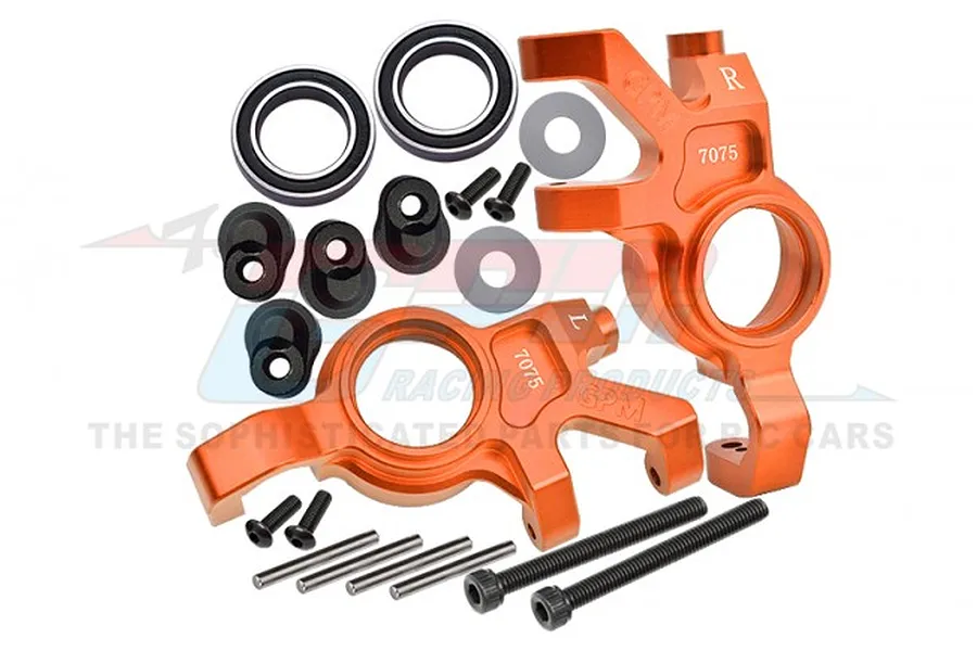 GPM Orange Aluminium Oversized Steering Hubs Set image 84272