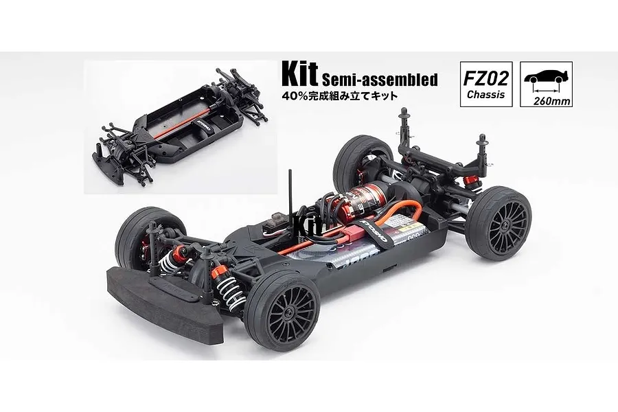 Kyosho Fazer Mk2 FZ02 Electric 4WD 1/10 Scale Semi Assembled Kit image 84328