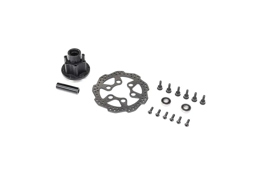 Losi Complete Front Hub Assembly image 84366