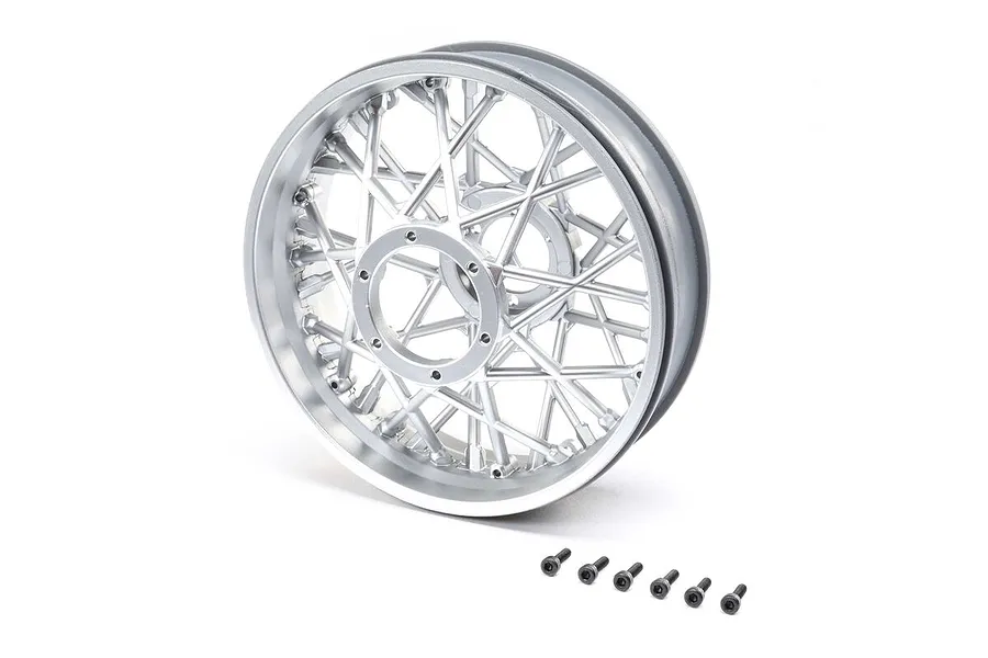 Losi 1/4 MX Rear Satin Chrome Rim image 84380