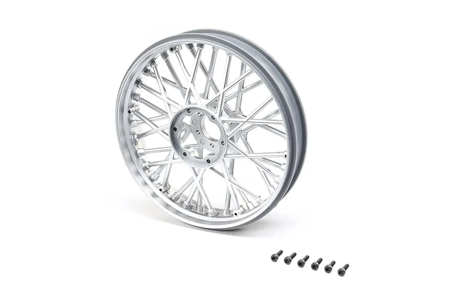 Losi 1/4 MX Front Satin Chrome Rim image 84381