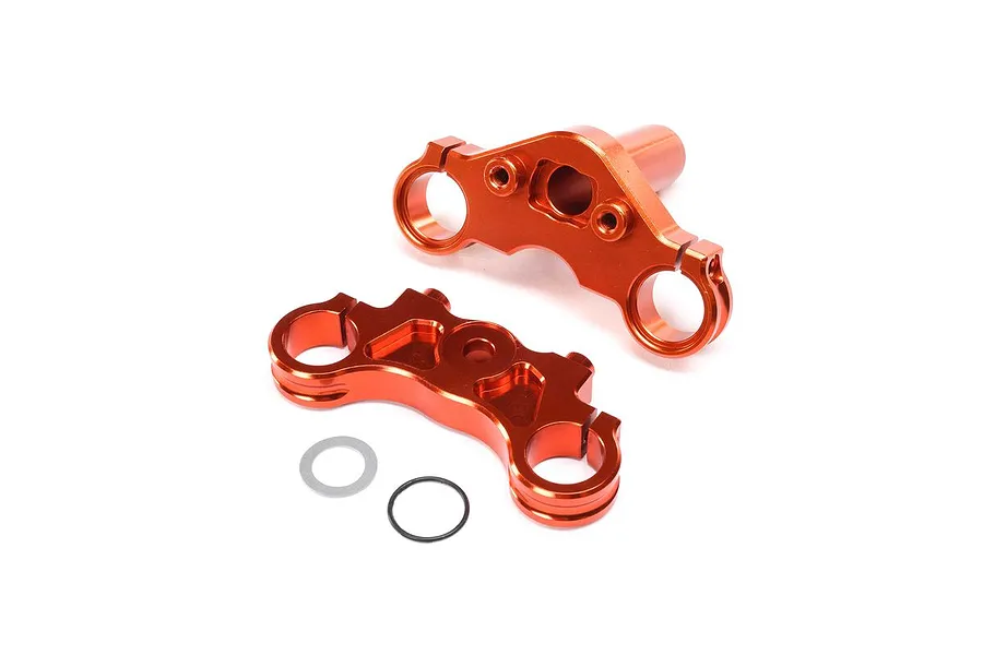 Losi Orange Aluminium Triple Clamp Set image 84406