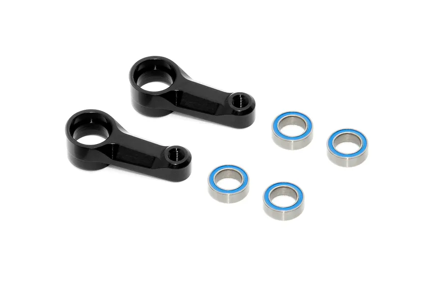 XRAY Black Aluminium Dual Steering Arms W/ Bearings image 84480