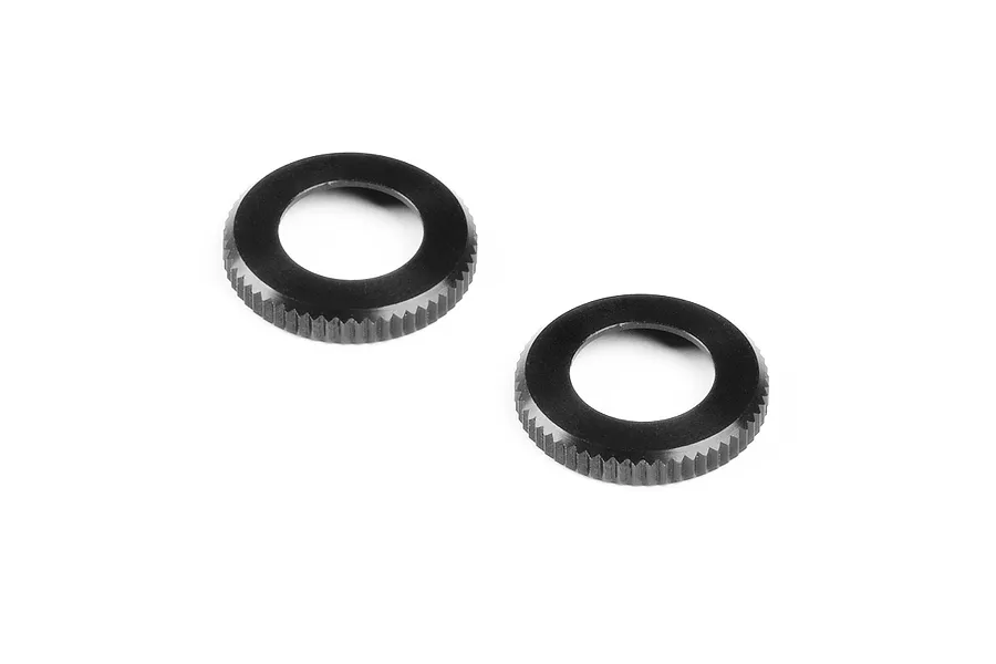 XRAY Black Aluminium Shock Cap Nut 2Pcs image 84532