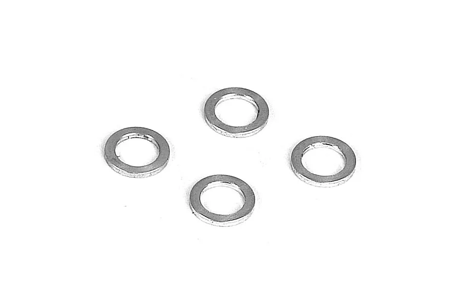 XRAY Silver Aluminium 3.2x4.8x0.5mm Shims 4Pcs image 84578