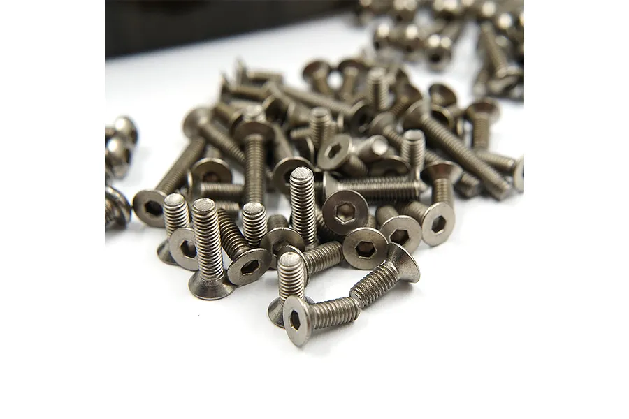 Yeah Racing Titanium Screw Kit w/ Case image 84697