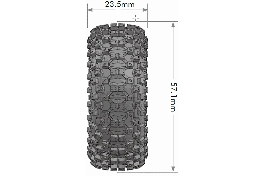 Louise 1.0&amp;quot; CR-Uphill Super Soft Crawler Tyres on Black Rims - Glued Wheels 2Pcs image 84916