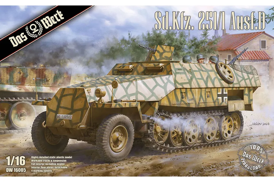 Das Werk 1/16 Sd.Kfz.251/1 Ausf.D Plastic Model Kit image 84952