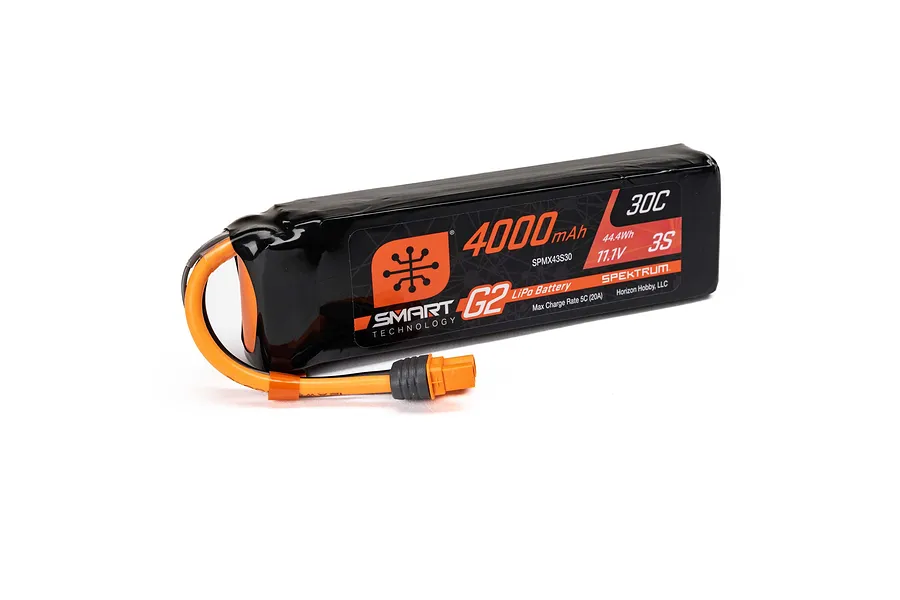 Spektrum G2 11.1v 4000mAh 30C Smart Soft Case LiPo Battery image 84954