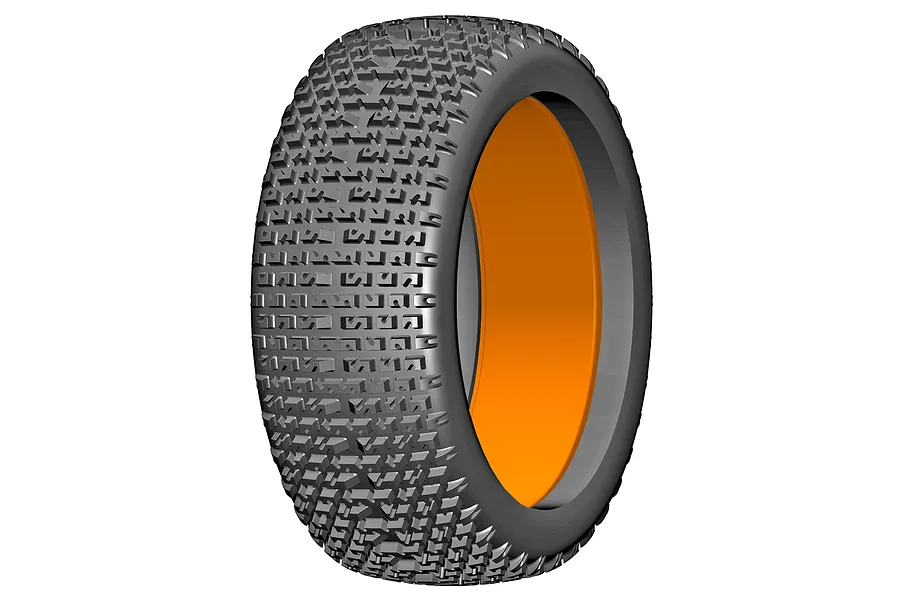 GRP 1/6 BU-BIG Micro P3 Medium Compound Tyres w/ Foam Inserts 2Pcs image 1