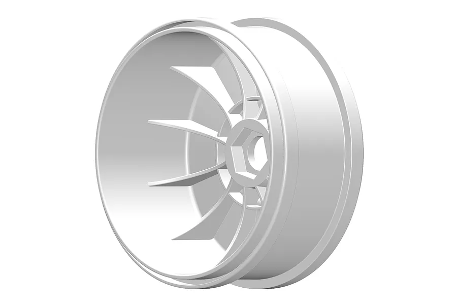 GRP 1/6 BU-Big White Dish Rims 2Pcs image 85027