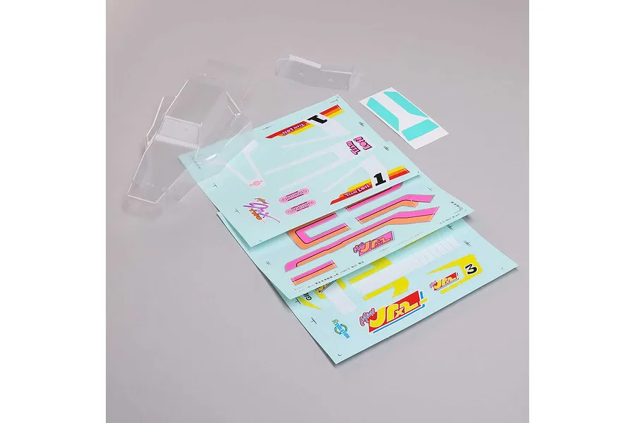 Losi 1/16 JRX2 Unpainted Shell w/ Wing - Clear image 85045