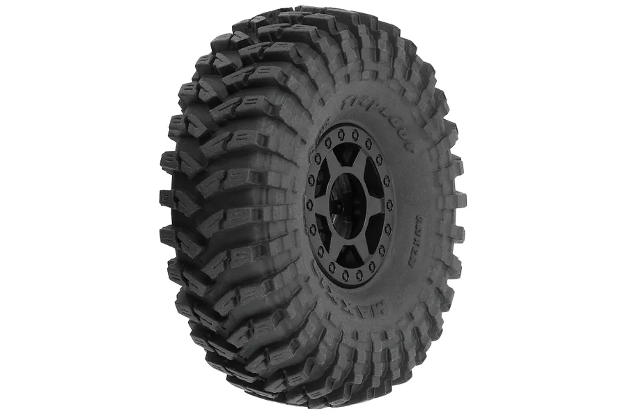 Pro-Line 1.0&amp;quot; Maxxis Trepador on Black Holcomb - Beadlocked Wheels 4Pcs image 85046