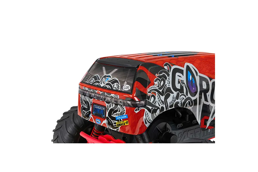ARRMA Gorgon 4X2 Mega 550 RC Monster Truck Electric 2WD 1/10 Scale RTR - Red image 85324