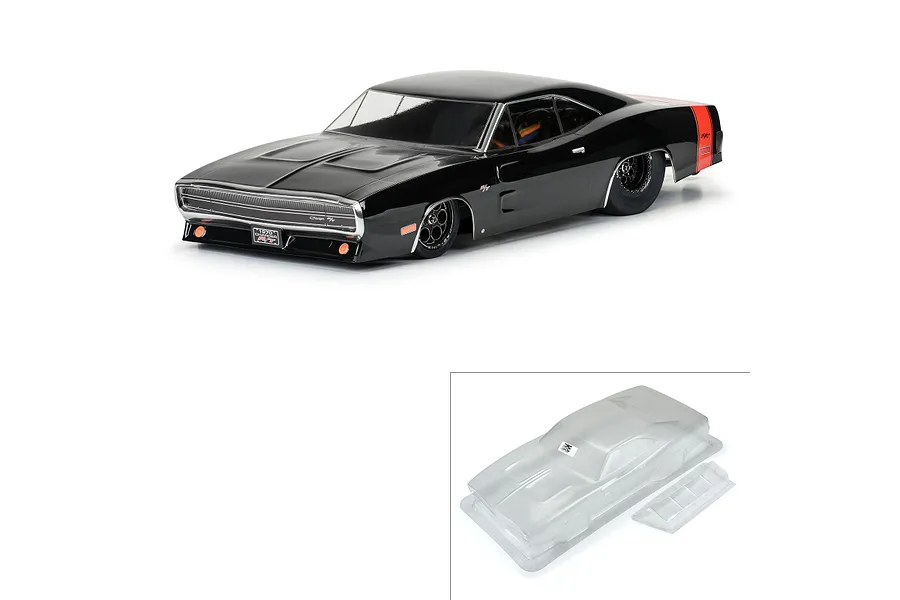 Pro-Line 1/10 1970 Dodge Charger Drag Car Unpainted Body Shell - Clear image 85341