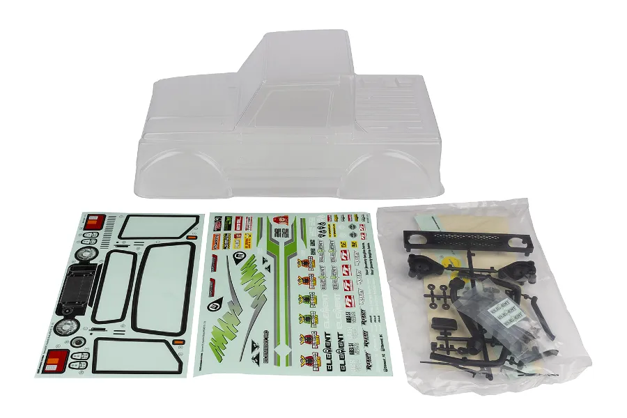 Element RC 1/10 Bushido Unpainted Body Shell - Clear image 85362