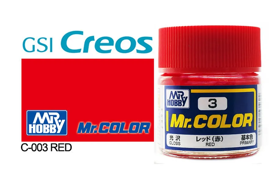 Mr Color Red Gloss Acrylic Paint 10ml image 1