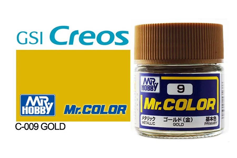 Mr Color Gold Metallic Acrylic Paint 10ml image 85374