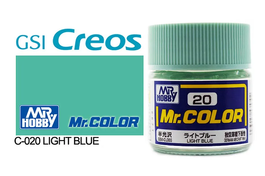 Mr Color Light Blue Semi Gloss Acrylic Paint 10ml image 85385