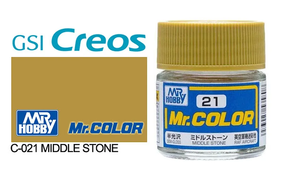 Mr Color Middle Stone Semi Gloss Acrylic Paint 10ml image 85386