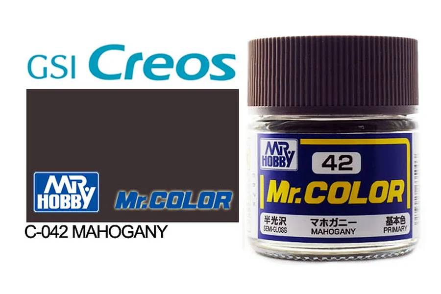 Mr Color Mahogany Semi Gloss Acrylic Paint 10ml image 85406