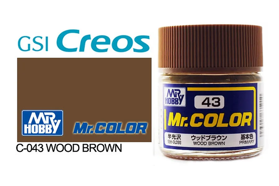 Mr Color Wood Brown Semi Gloss Acrylic Paint 10ml image 85407