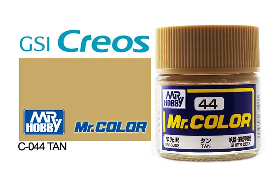 Mr Color Tan Semi Gloss Acrylic Paint 10ml image 85408