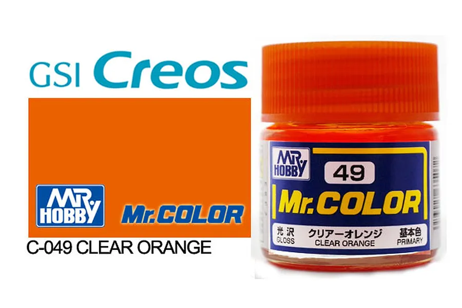 Mr Color Clear Orange Gloss Acrylic Paint 10ml image 85413