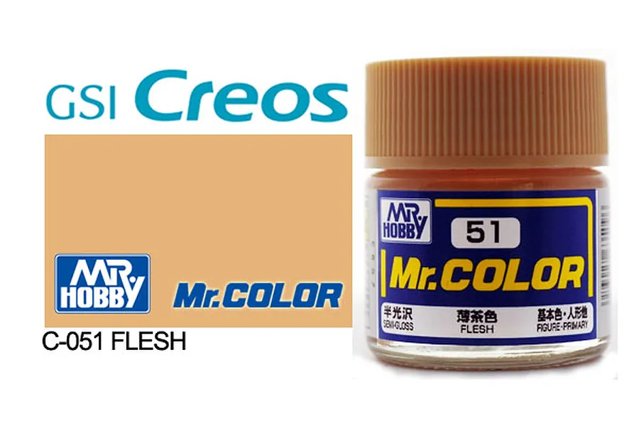 Mr Color Flesh Semi Gloss Acrylic Paint 10ml image 85415