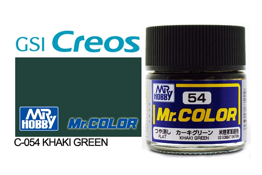 Mr Color Khaki Green Flat Acrylic Paint 10ml image 85417