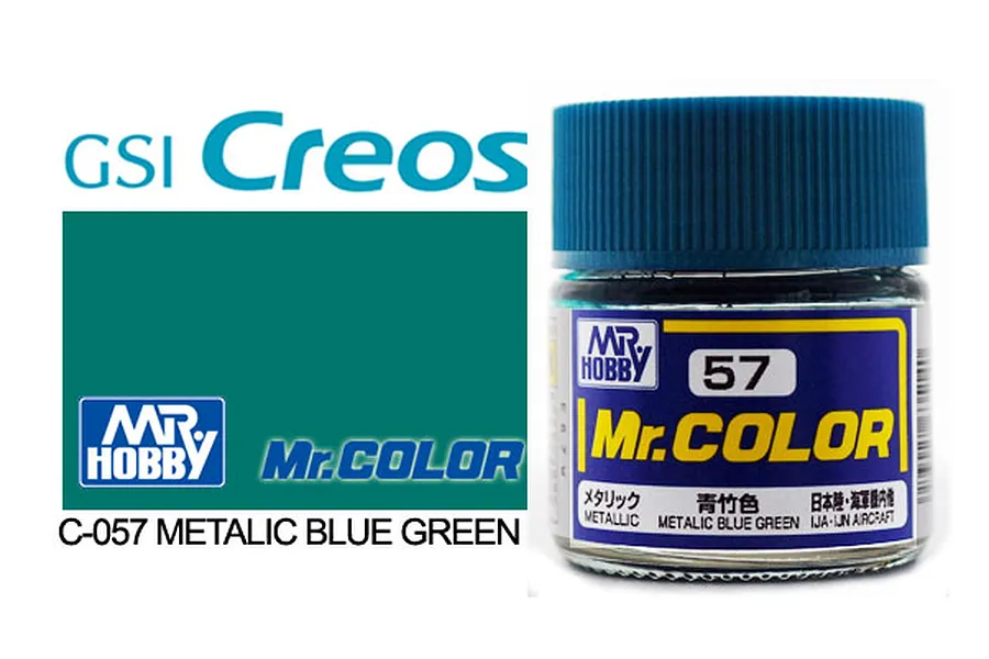 Mr Color Metallic Blue Green Acrylic Paint 10ml image 85420
