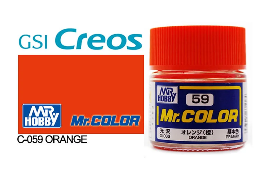 Mr Color Orange Gloss Acrylic Paint 10ml image 85422