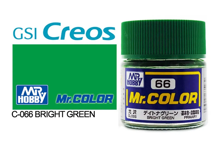 Mr Color Bright Green Gloss Acrylic Paint 10ml image 85429