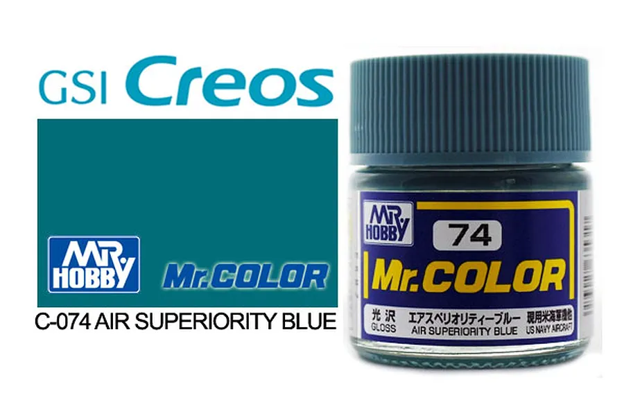 Mr Color Air Superiority Blue Gloss Acrylic Paint 10ml image 85437