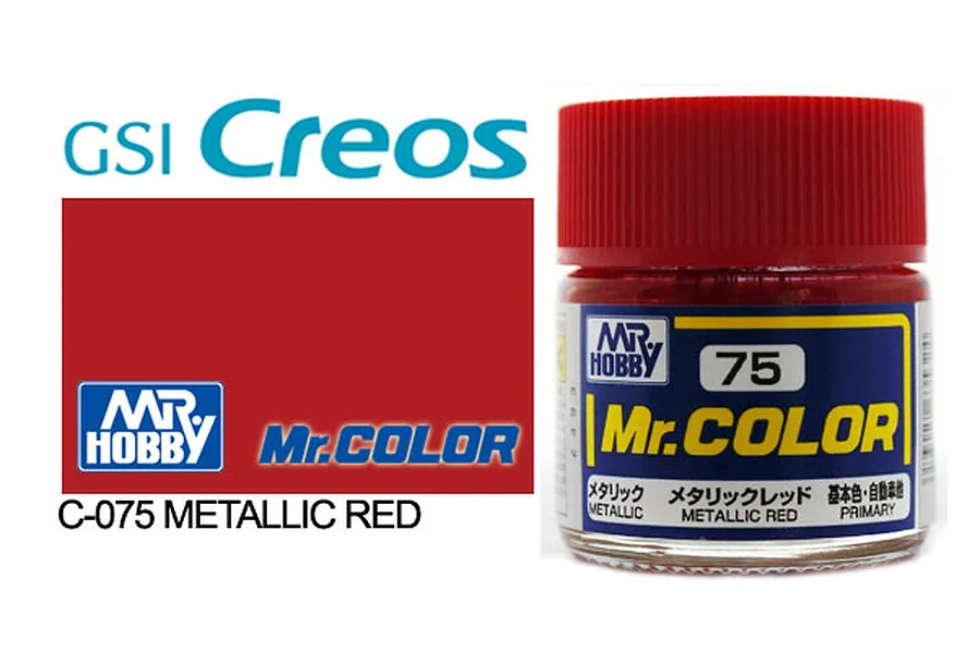 Mr Color Metallic Red Acrylic Paint 10ml image 85438