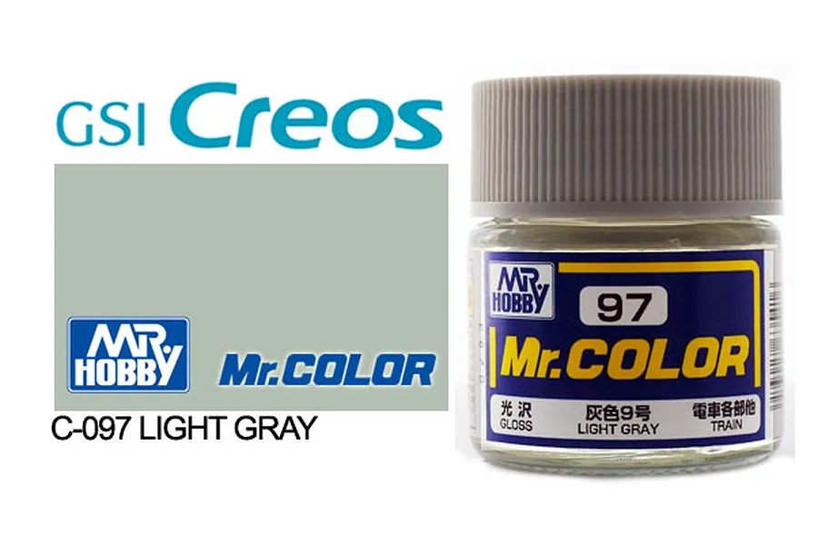 Mr Color Light Grey Gloss Acrylic Paint 10ml image 85447