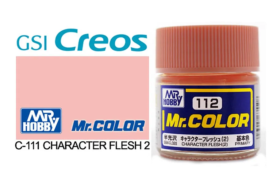 Mr Color Character Flesh 2 Semi Gloss Acrylic Paint 10ml image 85456