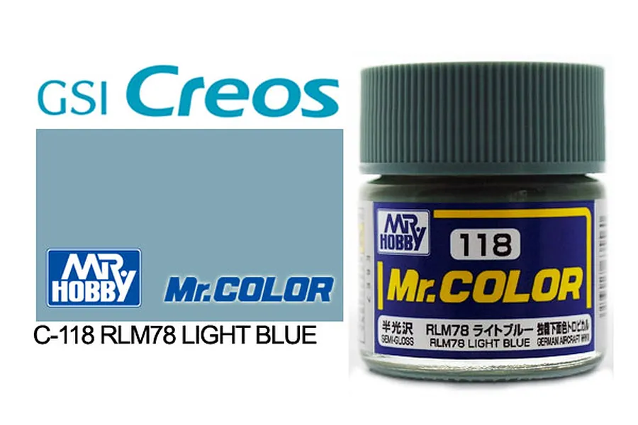 Mr Color RLM78 Light Blue Semi Gloss Acrylic Paint 10ml image 1