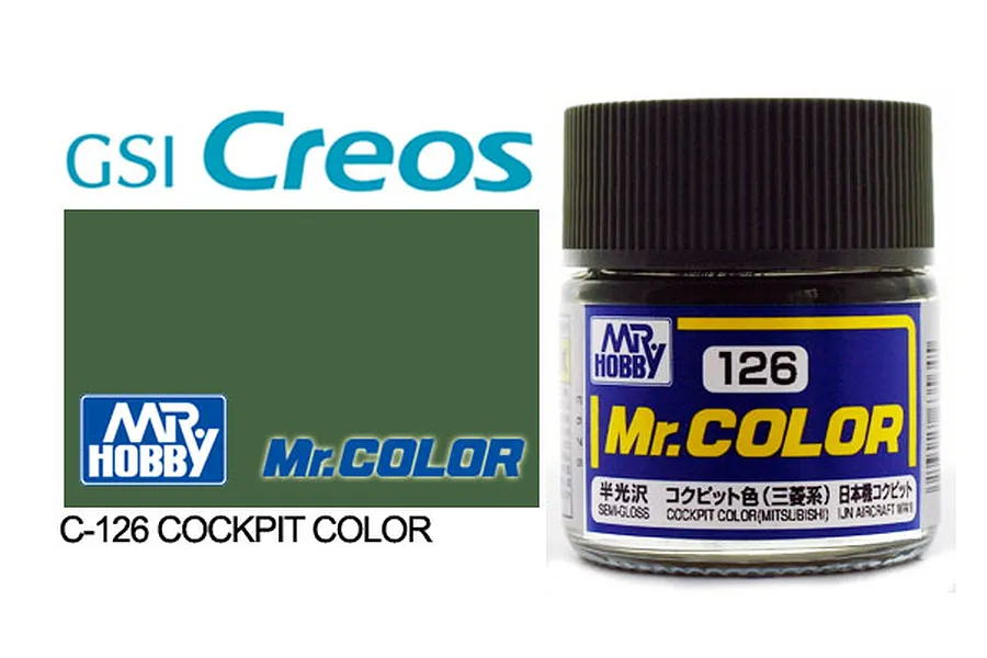 Mr Color Cockpit (Mitsubishi) Semi Gloss Acrylic Paint 10ml image 85470