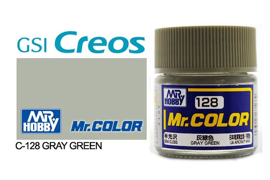 Mr Color Grey Green Semi Gloss Acrylic Paint 10ml image 85472