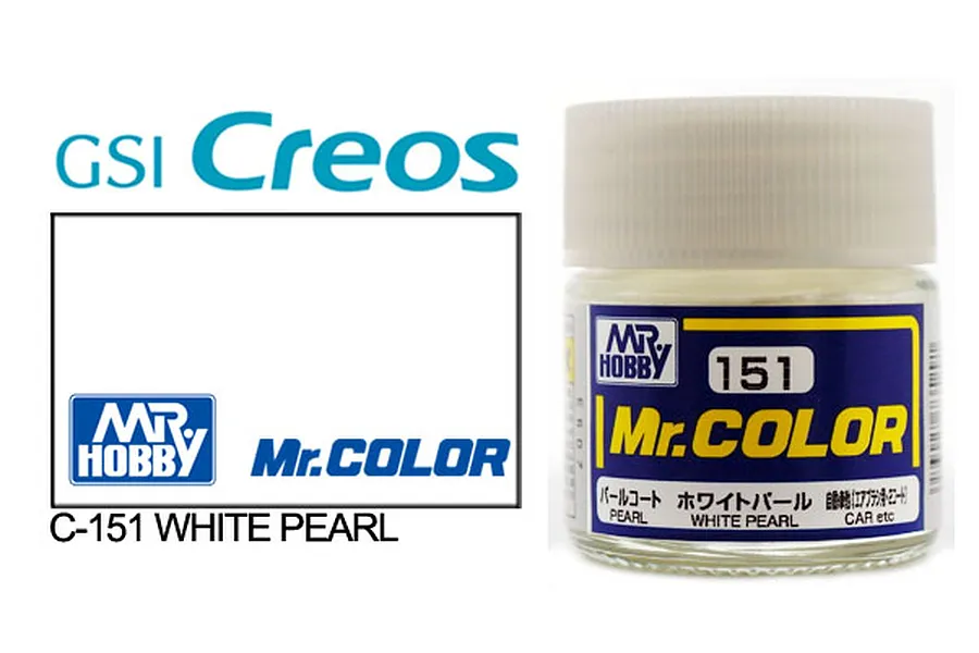 Mr Color White Pearl Acrylic Paint 10ml image 85481