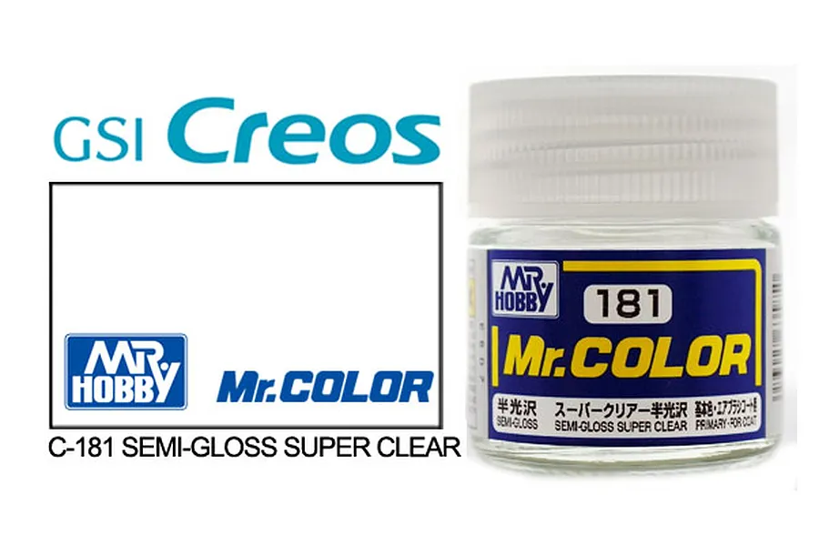 Mr Color Super Clear Semi Gloss Acrylic Paint 10ml image 85490