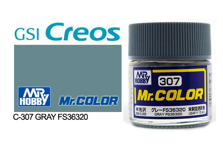 Mr Color Grey FS36320 Semi Gloss Acrylic Paint 10ml image 85501