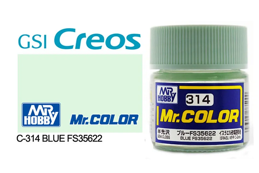 Mr Color Blue FS35622 Semi Gloss Acrylic Paint 10ml image 85508