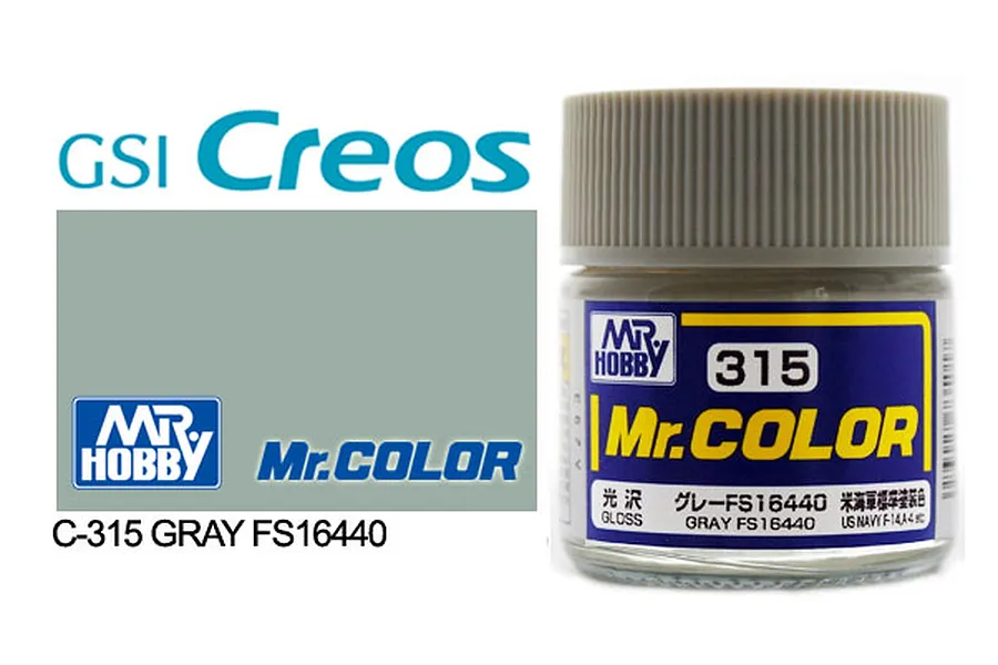 Mr Color Grey FS16440 Gloss Acrylic Paint 10ml image 85509