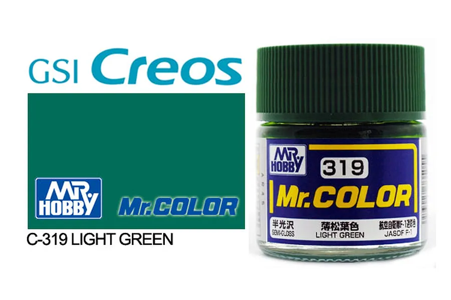 Mr Color Light Green Semi Gloss Acrylic Paint 10ml image 85513
